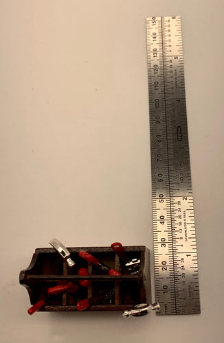 Wooden Tool Box w/Tools